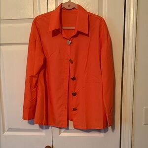 SHEIN Men's Vibrant Orange Raincoat